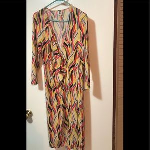 Anne Klein Multi Colored Midi Dress